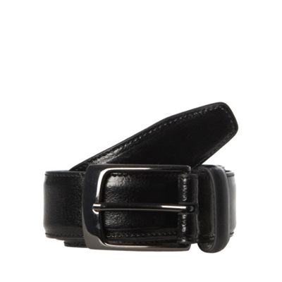 Hammond & Co. by Patrick Grant Designer black coated leather belt